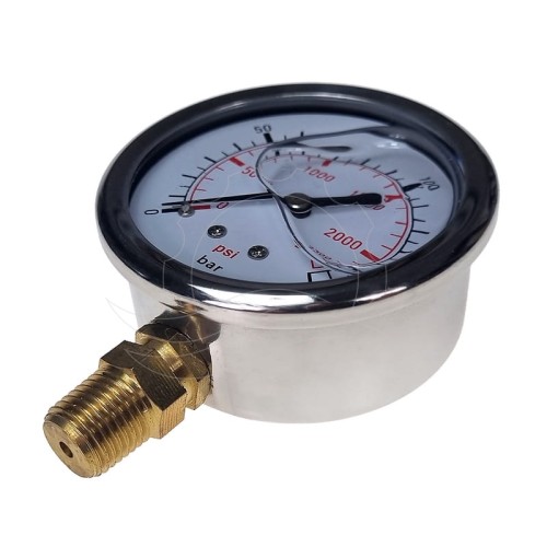 Manometr glicerynowy 0-160bar 63mm (przył. dolne)