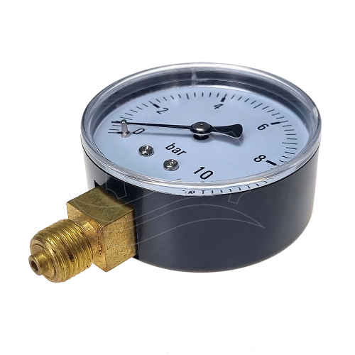 Manometr 0-10bar 63mm (przył. dolne)