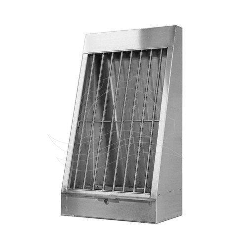 Trzepak na dywaniki jednostronny 46x81x27cm (inox)