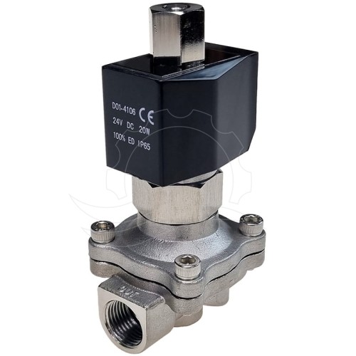 Elektrozawór D01-4106 NO 0,3-12bar G1/2'' EPDM 24V DC